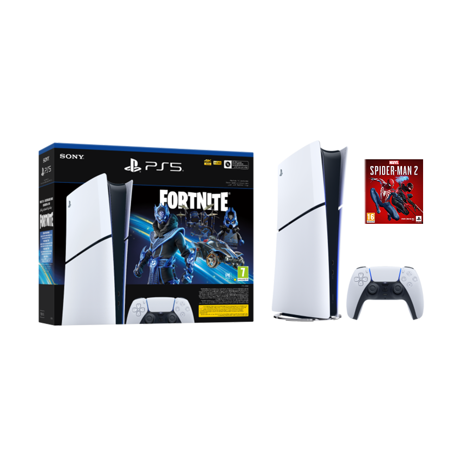 PlayStation 5 Slim Digital Edition+Fortnite+Spider-Man2