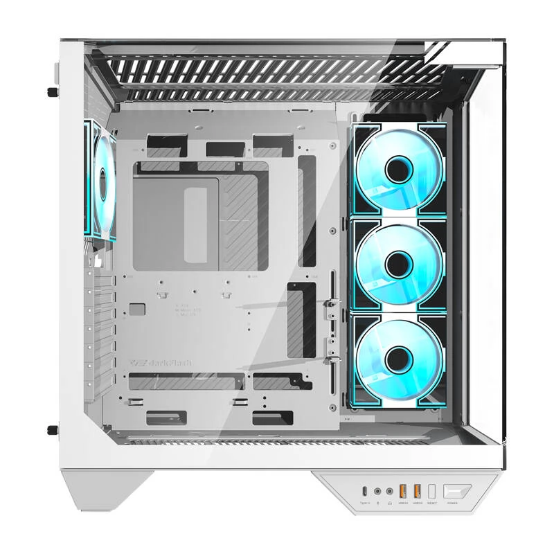 DARKFLASH DY470 + 4 fans white - Image 2