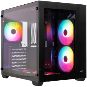 AEROCOOL Dryft-BK-v2 ARGB computer case black