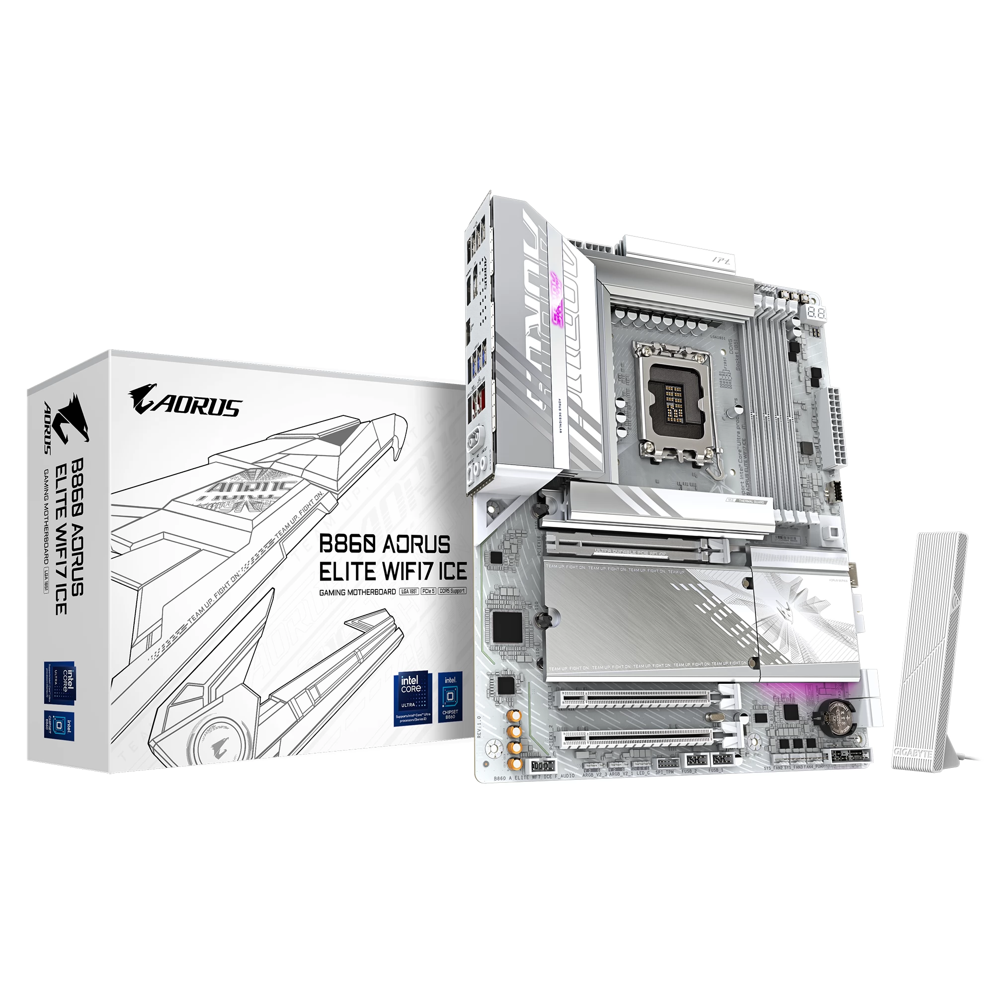Gigabyte B860 Aorus Elite WiFi7 Ice LGA1851