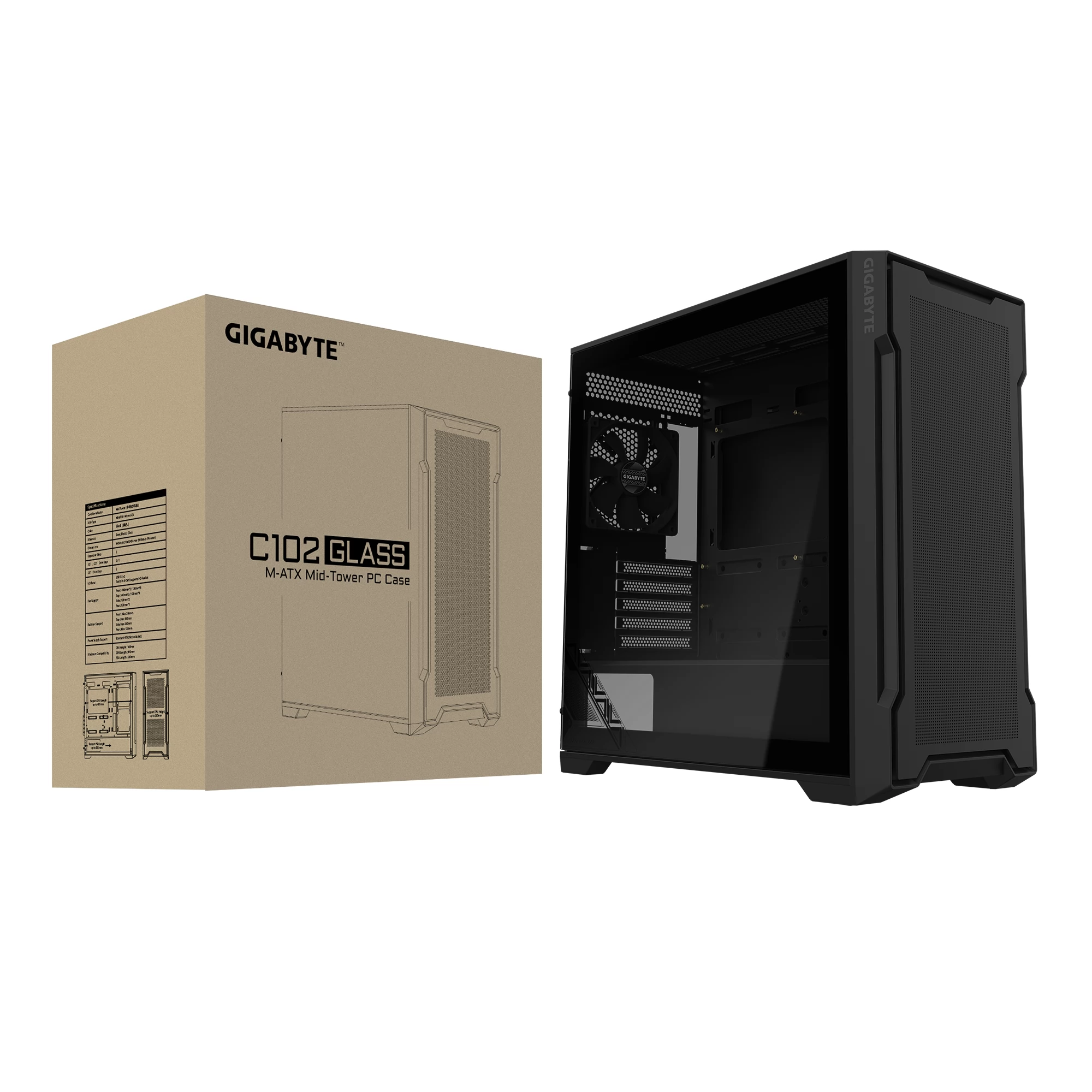 GIGABYTE C102 Glass black - Image 8