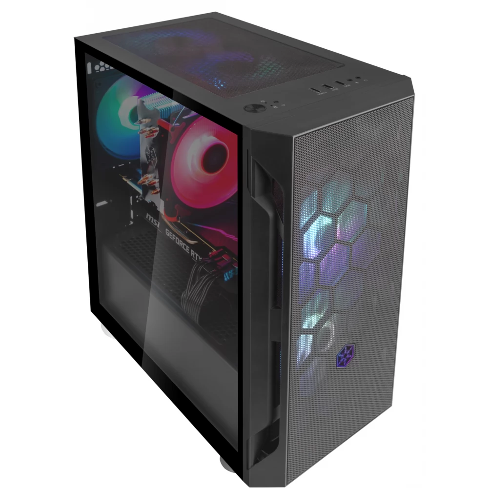 SILVERSTONE FARA H1M PRO windowed black - Image 3