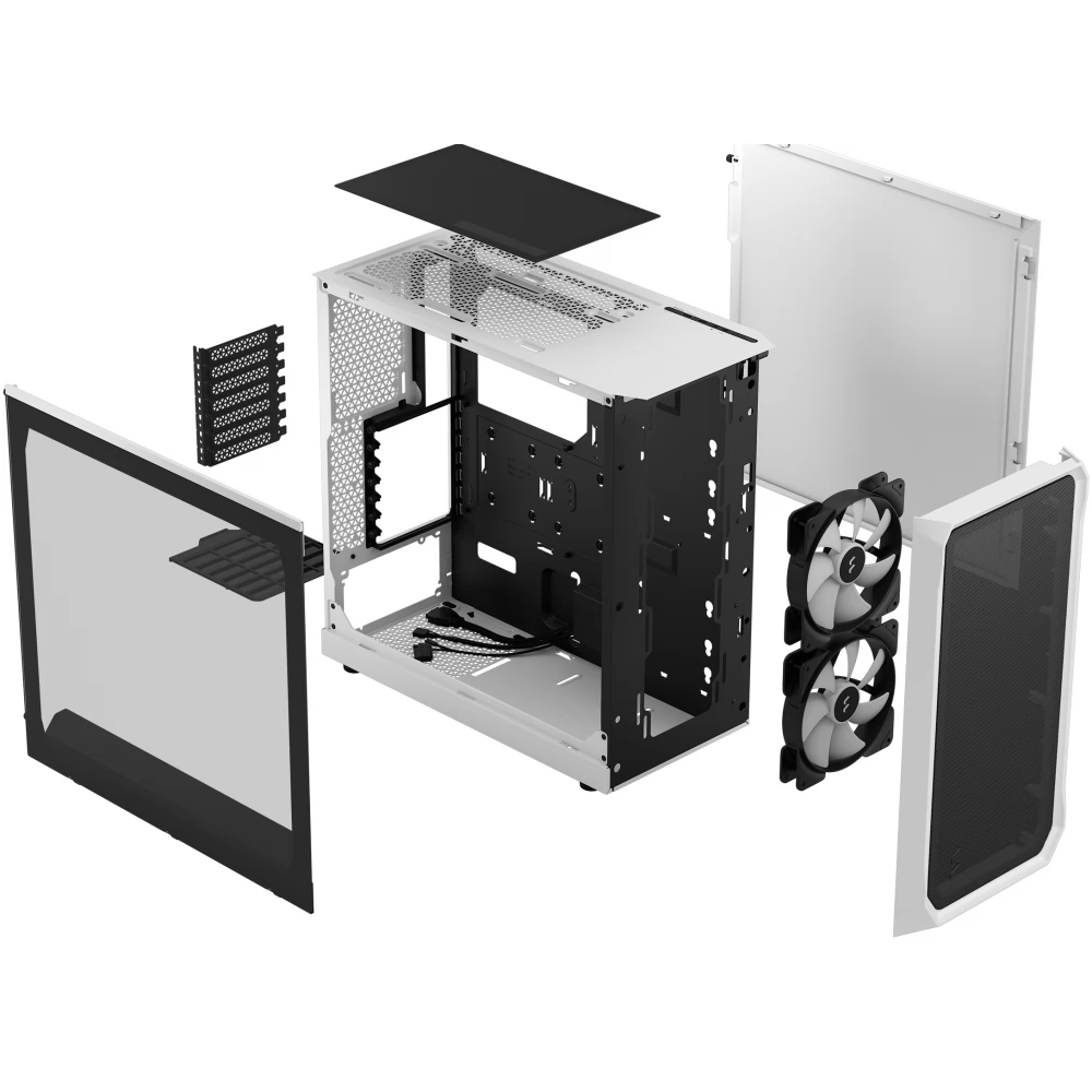 FRACTAL DESIGN Focus 2 RGB White TG Clear Tint - Image 10