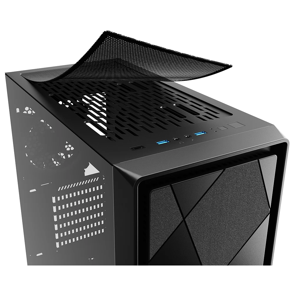 SHARKOON VS8 RGB Computer Case Black - Image 8
