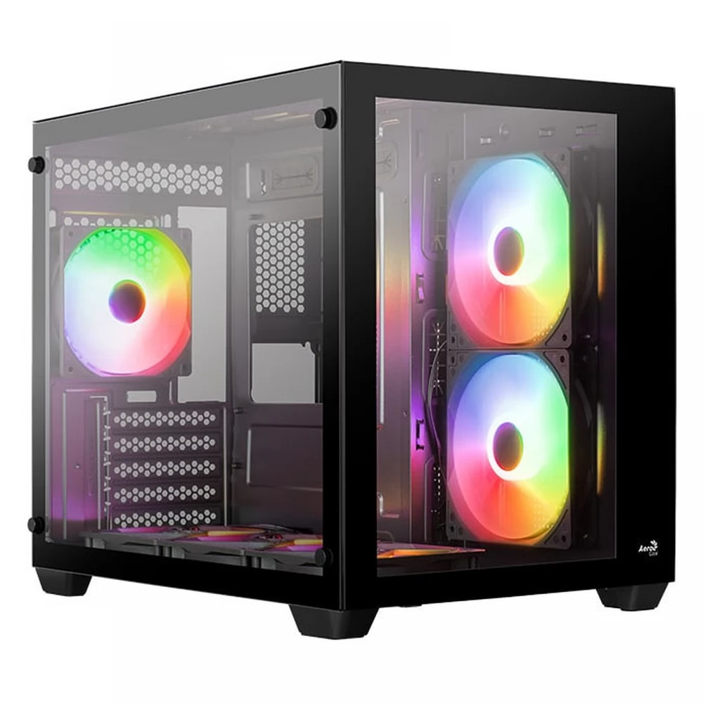 AEROCOOL Dryft Mini-BK-v2 ARGB computer case black