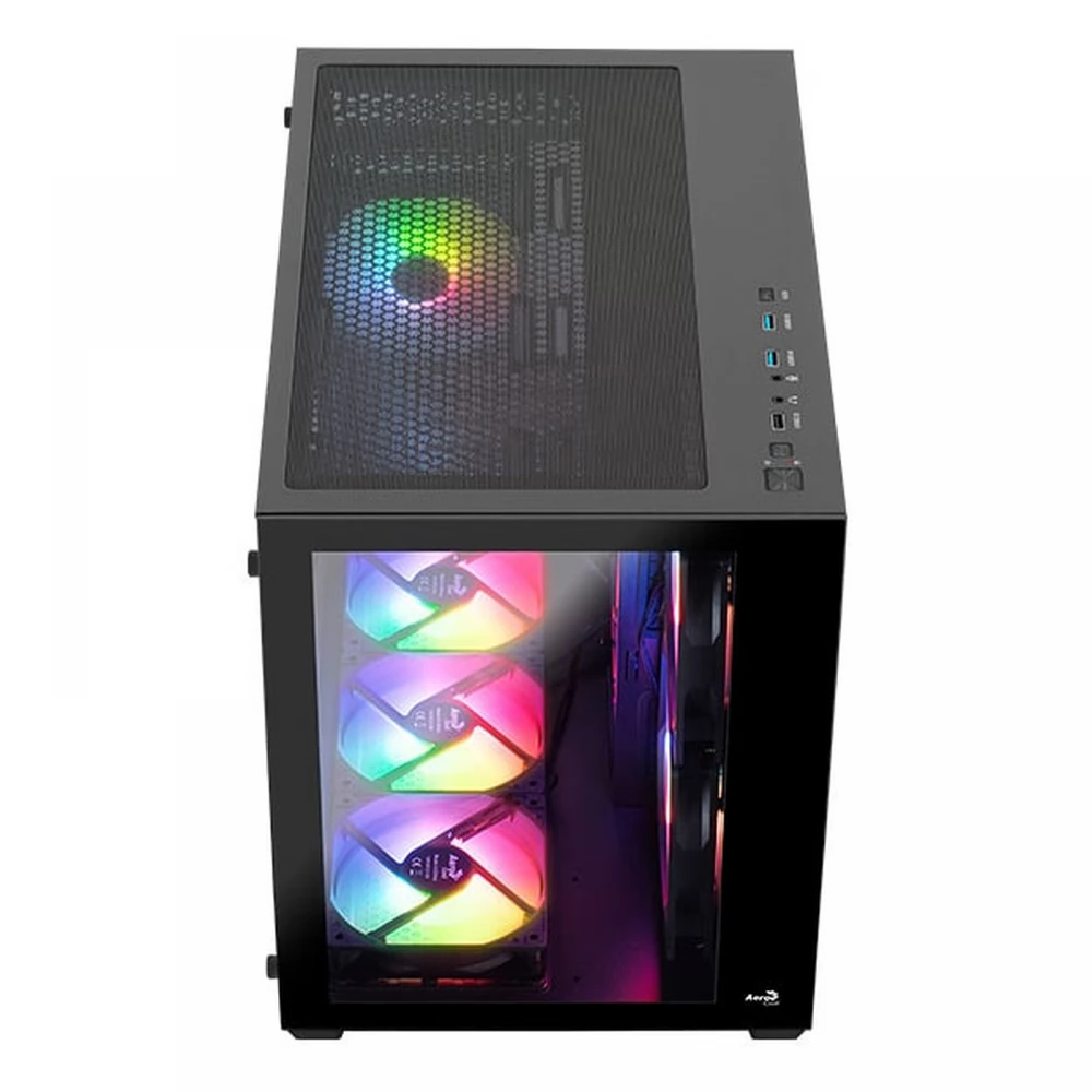 AEROCOOL Dryft Mini-BK-v2 ARGB computer case black - Image 3