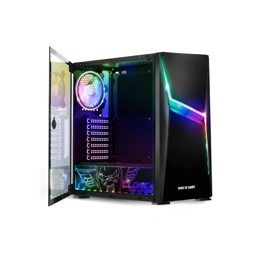 SPIRIT OF GAMER Clone 4 computer case black - Image 4