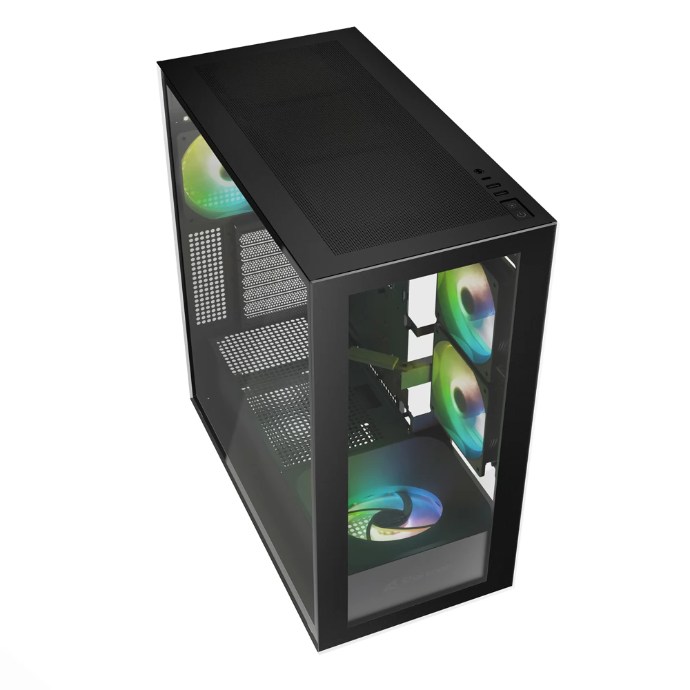 SHARKOON Rebel C60 RGB computer case black - Image 3