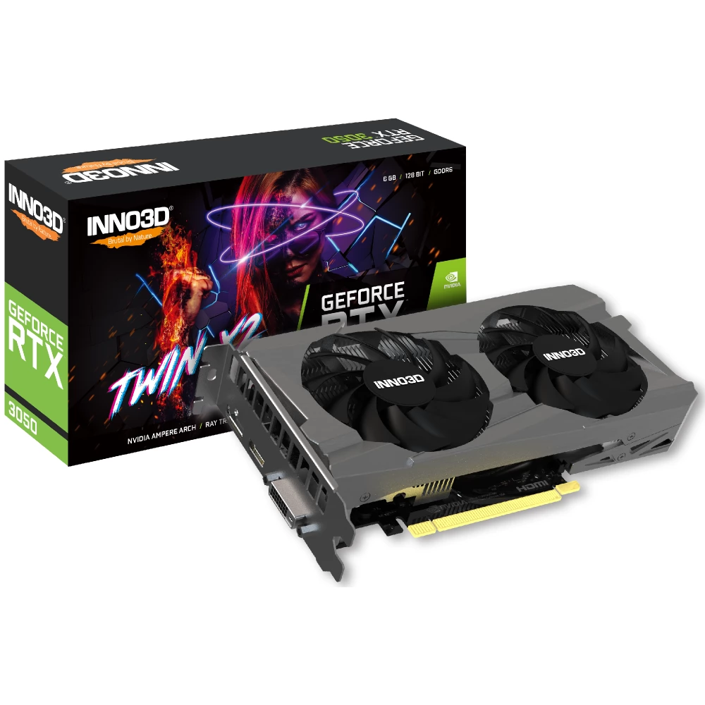 Inno3d GeForce RTX 3050 6GB GDDR6 TWIN X2