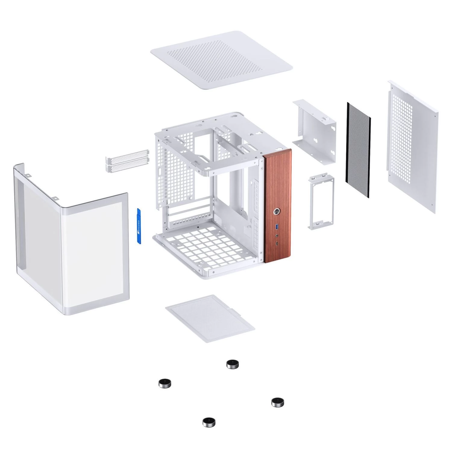 JONSBO TK-0 mini-ITX TG Bijela - Image 7