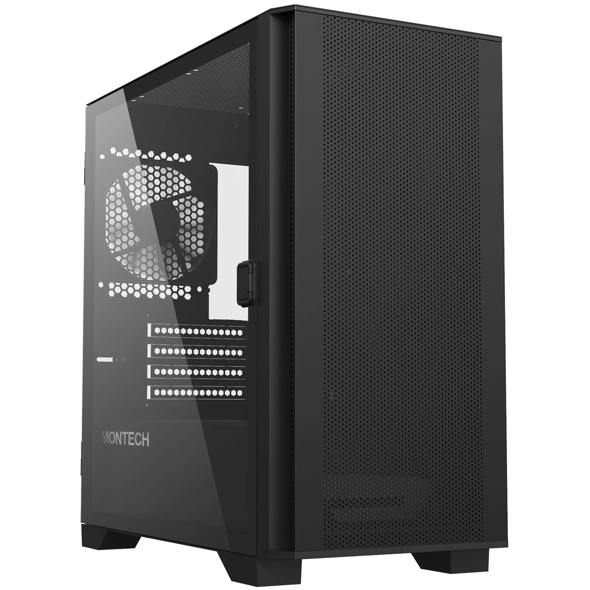 MONTECH AIR 100 LITE mATX TG Crna