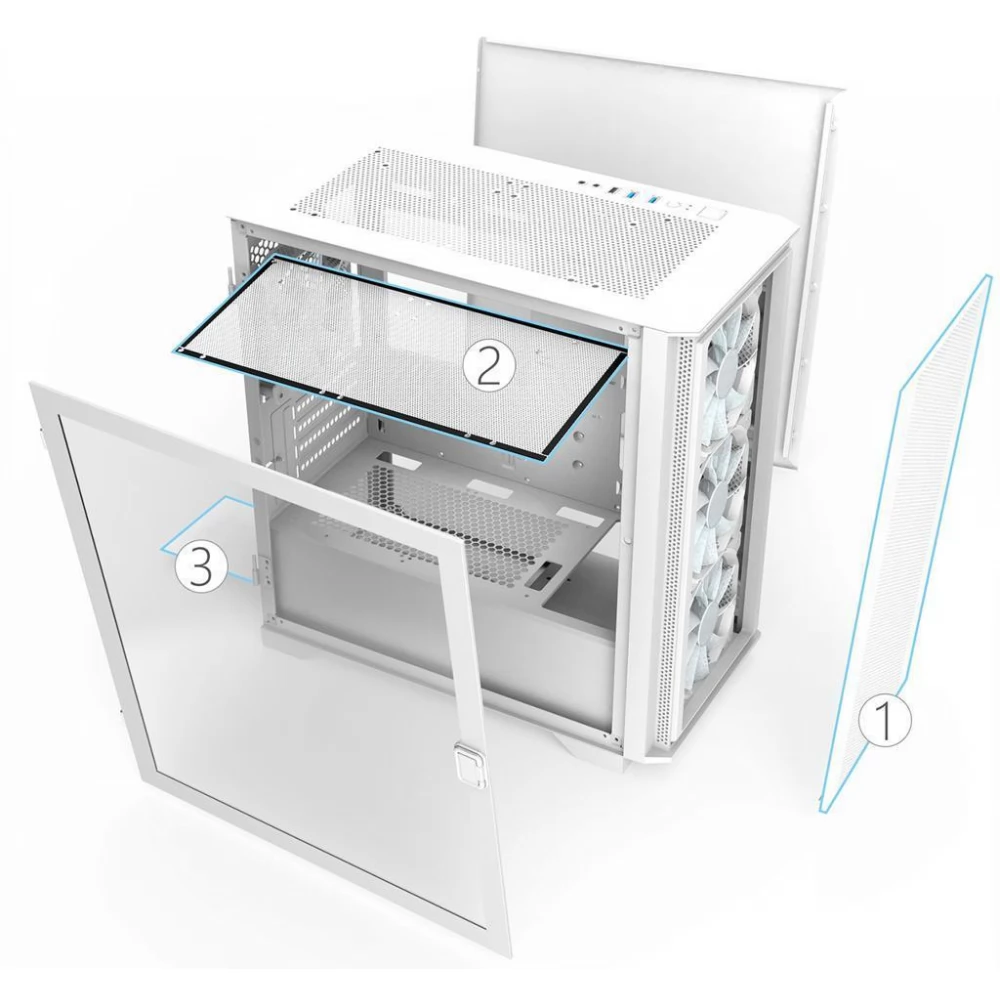 MONTECH Air 100 ARGB Bijela - Image 3