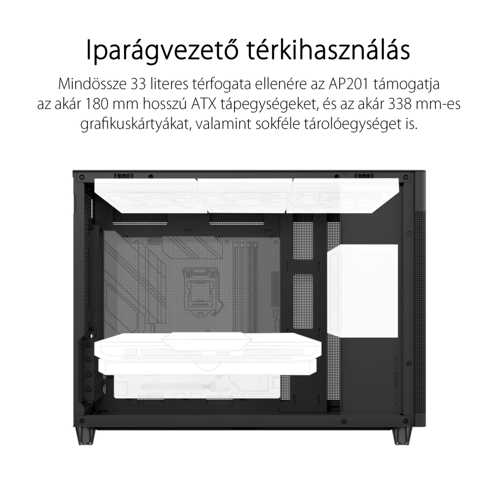 ASUS Prime AP201 TG Crna - Image 2