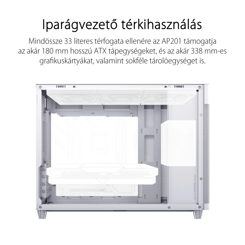 ASUS Prime AP201 TG Bijela - Image 2