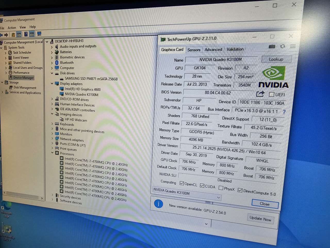 LAPTOP HP ZBook 17 G2 17.3" i7-4700MQ Quadro K3100M 4GB - Image 4