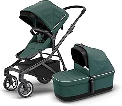 Thule kolica s košarom i košarom u zelenoj boji