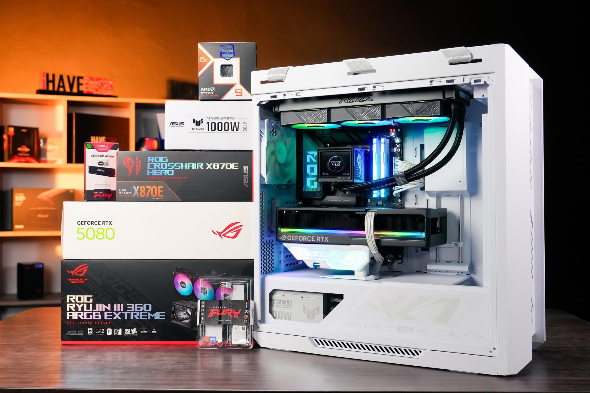 GAMING PC Ryzen 9 9950X3D 64GB RAM ROG Astral RTX 5080 - Image 2